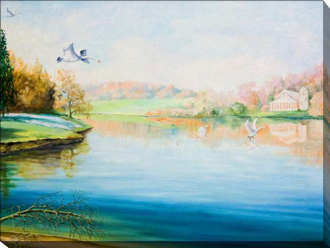 Paintings on canvas Series quiet природа_2