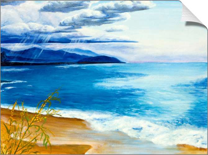 Купить и печать на заказ Картины на холсте Озеро перед бурей