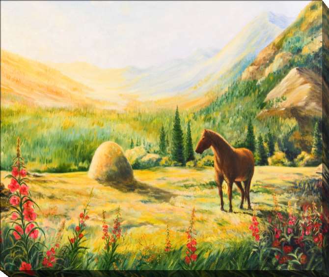 Paintings on canvas Series quiet природа_4