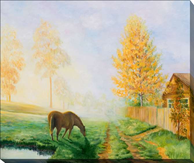 Paintings on canvas Series quiet природа_5