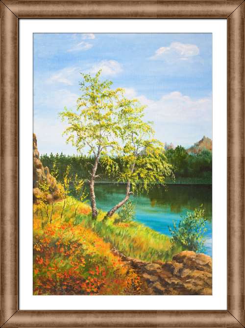 Купить и печать на заказ Картины на холсте Озёрный край