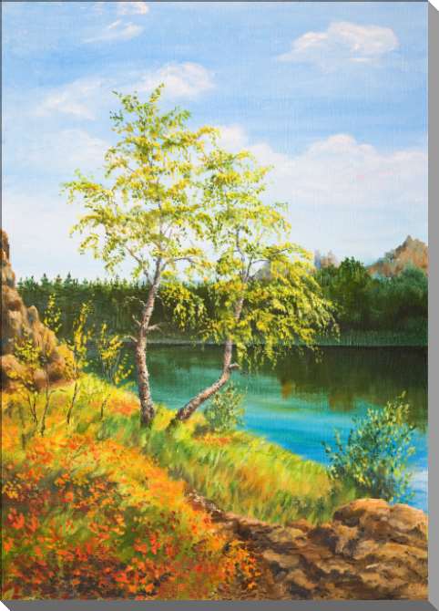 Купить и печать на заказ Картины на пластике, пеноркартоне Озёрный край