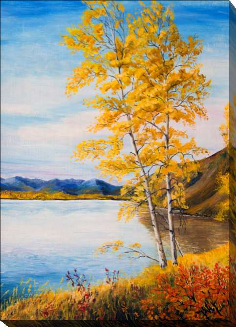 Paintings on canvas Series quiet природа_9