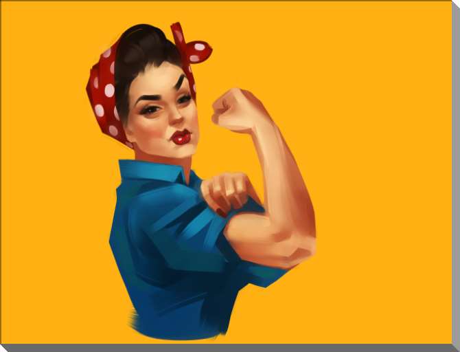 Купить и печать на заказ Картины на пластике, пеноркартоне Сила и красота