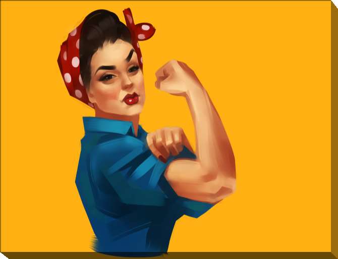 Paintings on canvas Series Girl Pin-Up_1