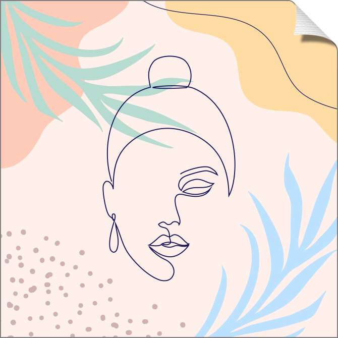 Купить и печать на заказ Картины на холсте Женщина с сережкой