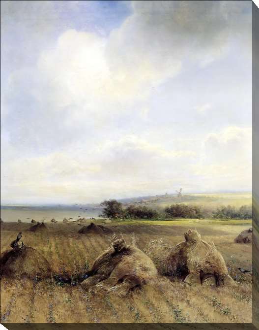 Paintings on canvas By the end of summer on the Volga