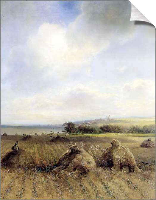 Картины на холсте К концу лета на Волге