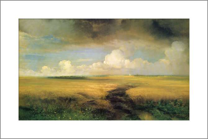 Картины, фото с паспарту Рожь