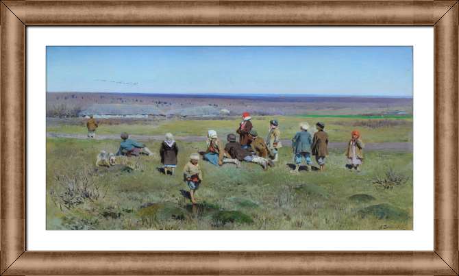 Картины на холсте Журавли летят