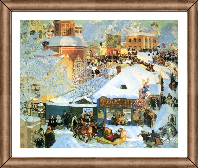 Картины на холсте Масленица (Масленичное катание)