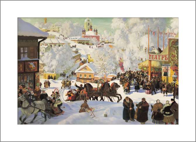 Картины, фото с паспарту Масленица