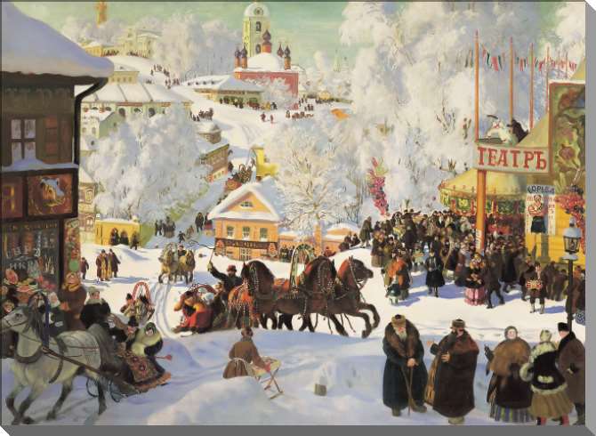 Картины на пластике, пеноркартоне Масленица