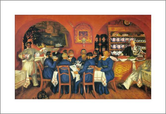 Картины, фото с паспарту Московский трактир