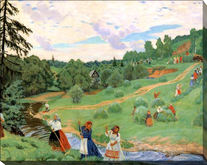 Paintings on canvas Haymaking
