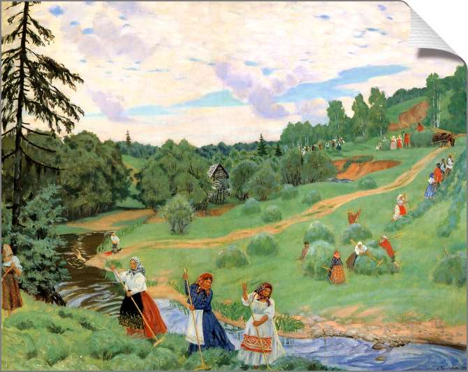 Картины на холсте Сенокос