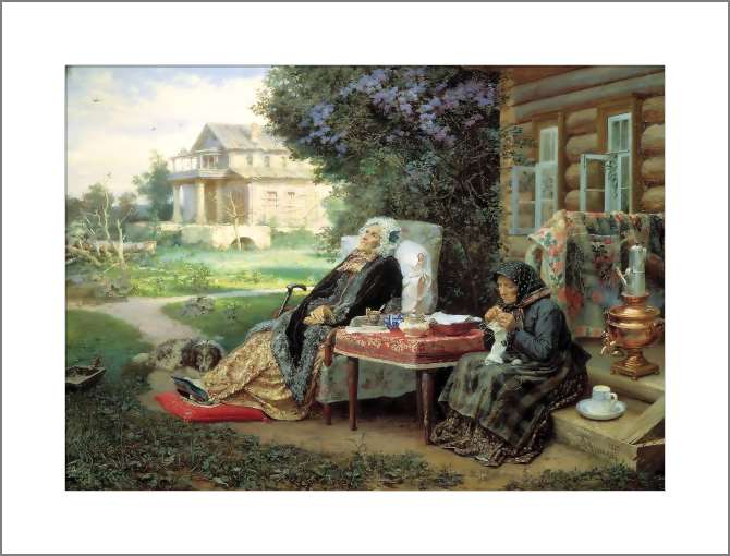 Картины, фото с паспарту Все в прошлом