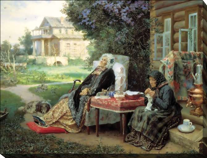 Paintings on canvas It's all in the past