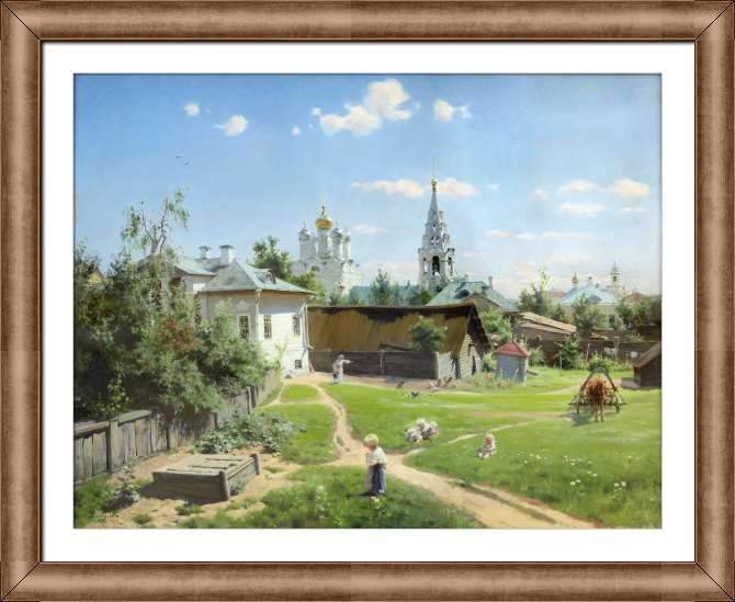 Картины на холсте Московский дворик