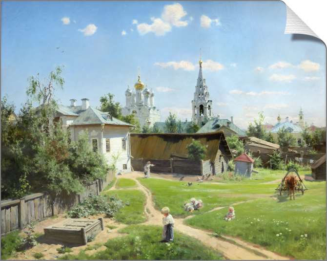 Картины на холсте Московский дворик