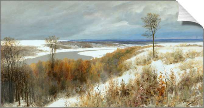 Картины на холсте Ранний снег