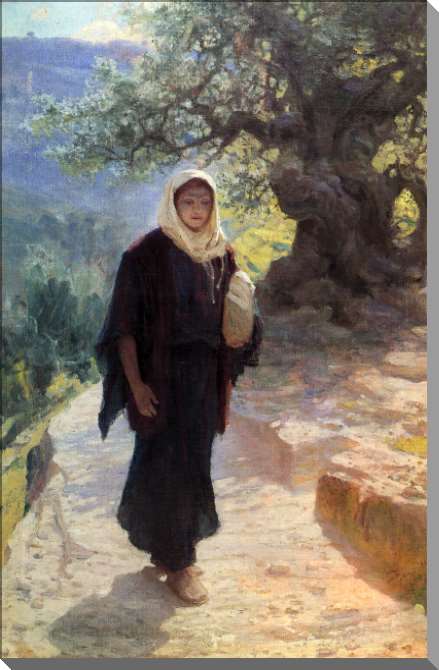 Картины на пластике, пеноркартоне Мария пошла в нагорную страну