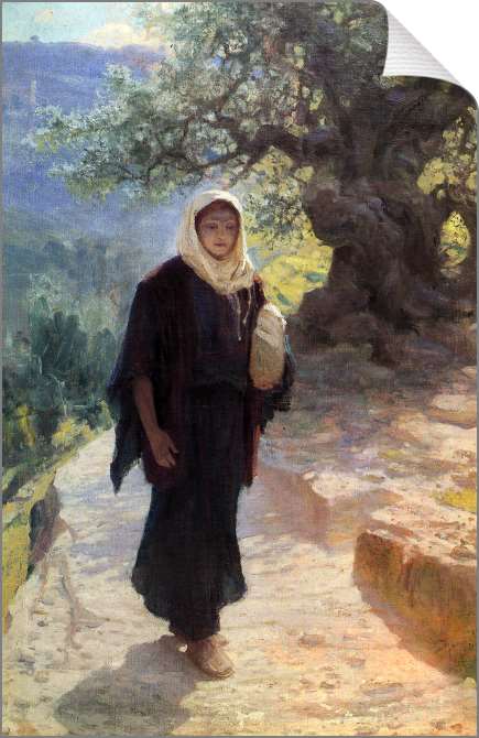 Картины на холсте Мария пошла в нагорную страну