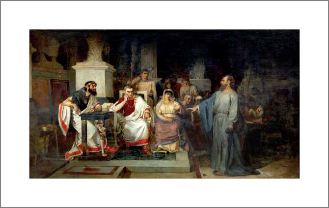 Картины, фото с паспарту Апостол Павел объясняет догматы веры