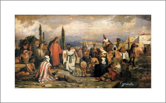 Картины, фото с паспарту Нерукотворный образ