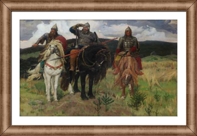 Картины на холсте Три богатыря