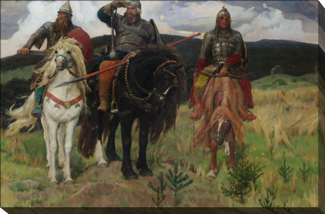 Paintings on canvas Three heroes