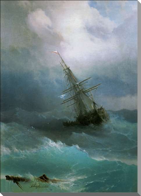 Картины на пластике, пеноркартоне Буря