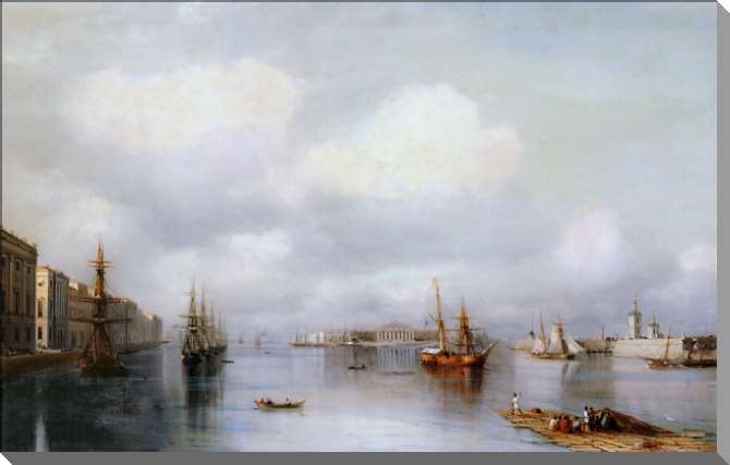 Картины на пластике, пеноркартоне Вид Петербурга