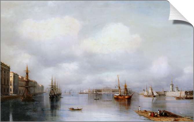 Картины на холсте Вид Петербурга