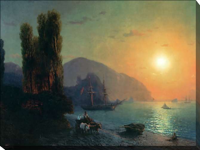 Paintings on canvas Crimean view. Ayu-dag