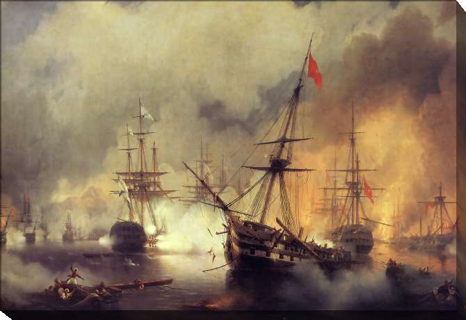 Paintings on canvas The Battle of Navarre