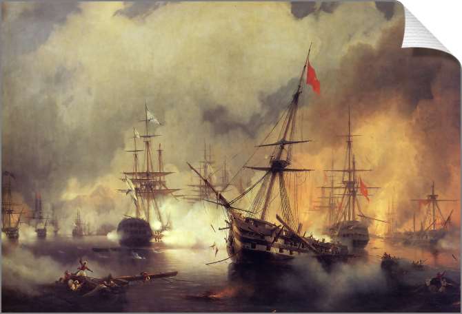 Картины на холсте Наварринский бой
