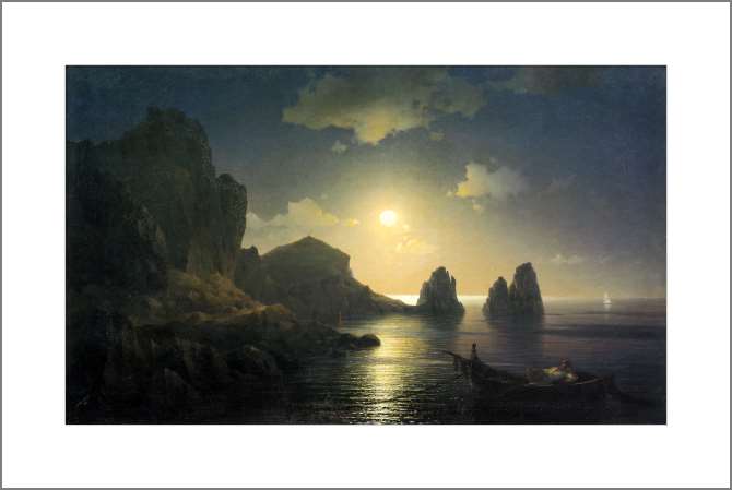 Картины, фото с паспарту Морской вид