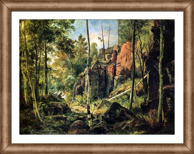 Картины на холсте Вид на острове Валааме. Местность Кукко