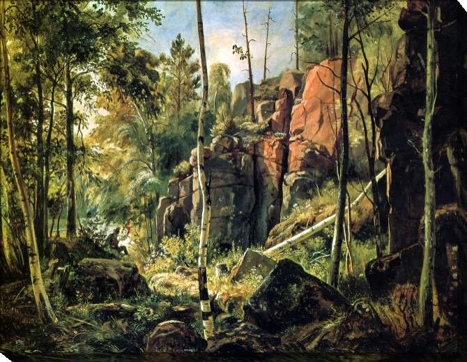 Paintings on canvas View on the island of Valaam. Kukko locality
