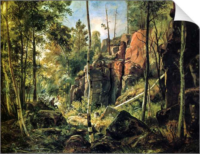 Картины на холсте Вид на острове Валааме. Местность Кукко