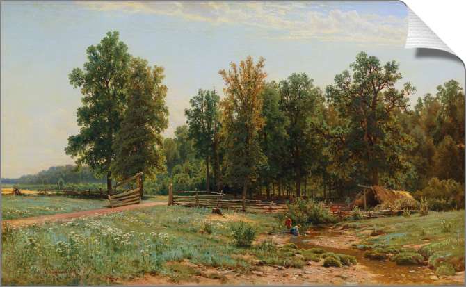 Картины на холсте На окраине дубового леса