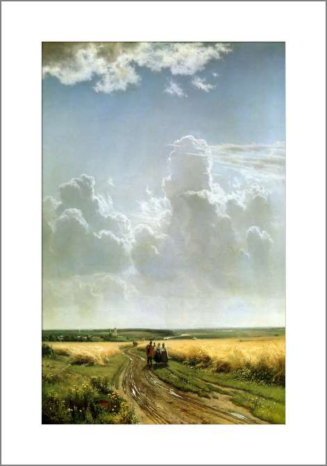 Картины, фото с паспарту Полдень. В окрестностях Москвы