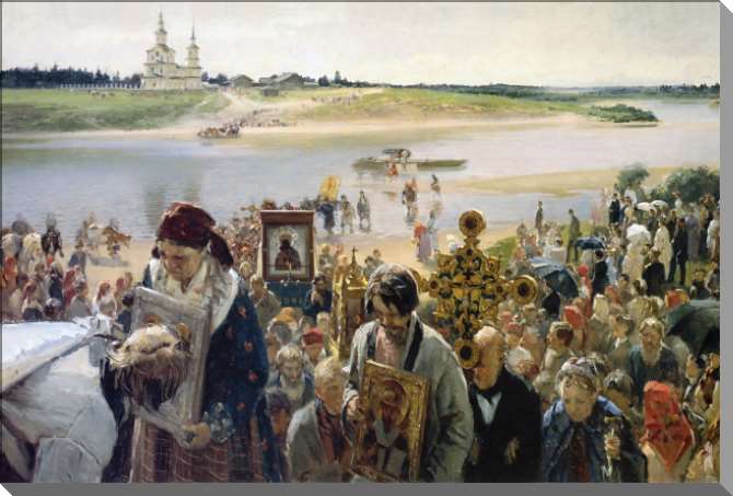 Картины на пластике, пеноркартоне Крестный ход