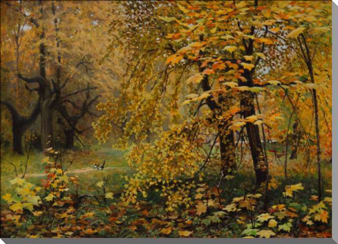 Картины на пластике, пеноркартоне Золотая осень