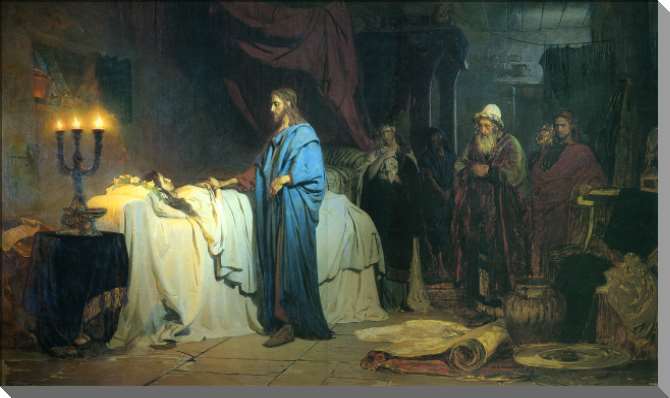 Картины на пластике, пеноркартоне Воскрешение дочери Иаира