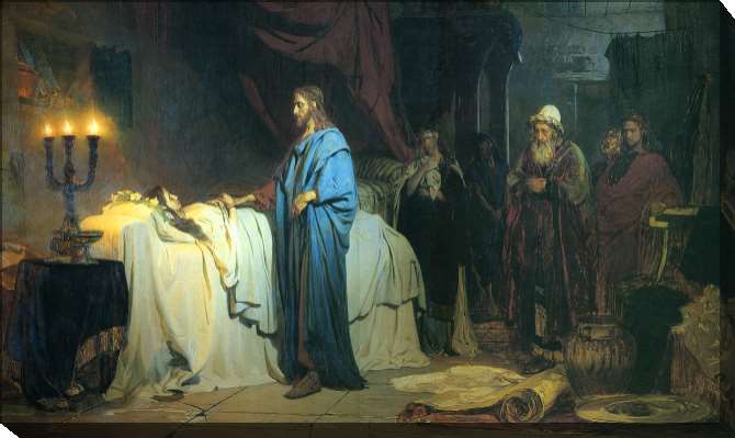 Paintings on canvas Resurrection of the daughter of Jairus