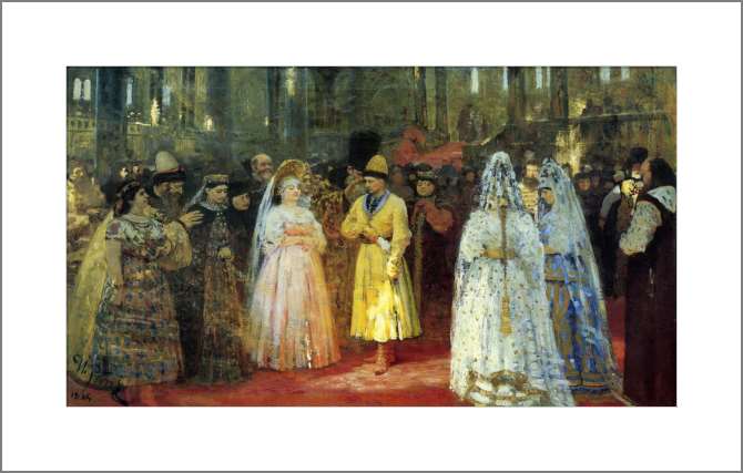 Картины, фото с паспарту Выбор царской (великокняжеской) невесты