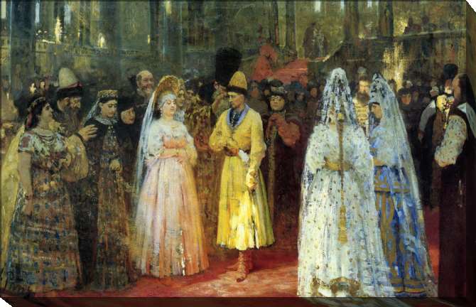 Paintings on canvas The choice of the royal (grand-princely) bride