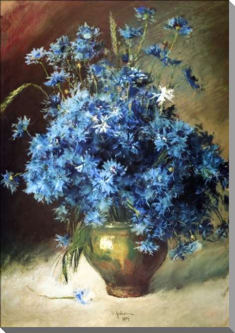 Картины на пластике, пеноркартоне Васильки